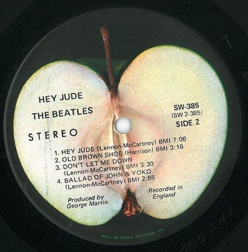 THE BEATLES Hey Jude Vinyl Record LP US Apple 1970